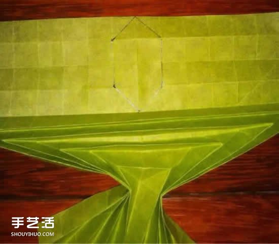 手工禿鷲折紙圖解教程 禿鷲的折疊方法過程 -  rpnrmr.com