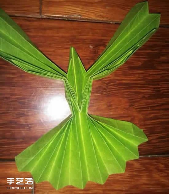 手工禿鷲折紙圖解教程 禿鷲的折疊方法過程 -  rpnrmr.com