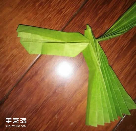 手工禿鷲折紙圖解教程 禿鷲的折疊方法過程 -  rpnrmr.com