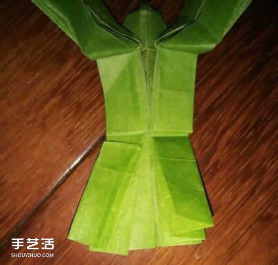 手工禿鷲折紙圖解教程 禿鷲的折疊方法過程 -  rpnrmr.com