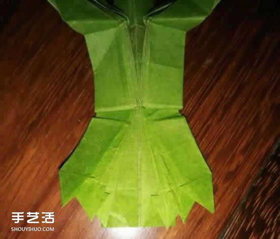 手工禿鷲折紙圖解教程 禿鷲的折疊方法過程 -  rpnrmr.com