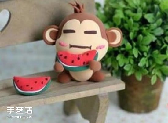 超輕粘土悠嘻猴DIY 手工制作粘土悠嘻猴圖解 -  rpnrmr.com