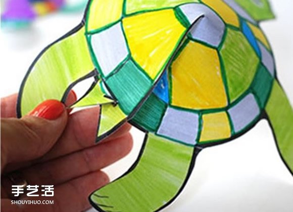 幼兒手工烏龜剪紙教程 簡單剪紙立體烏龜圖解 -  rpnrmr.com