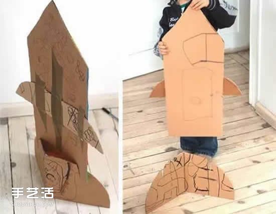 手工火箭的制作方法 自制瓦楞紙火箭模型圖片 -  rpnrmr.com