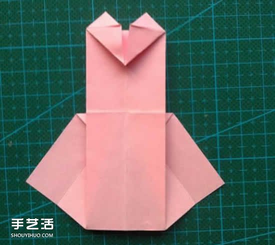 兒童折紙裙子圖解教程 簡(jiǎn)單小裙子的折疊方法 -  rpnrmr.com