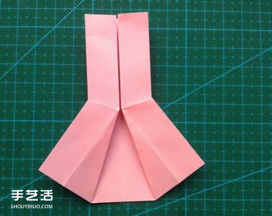 兒童折紙裙子圖解教程 簡(jiǎn)單小裙子的折疊方法 -  rpnrmr.com