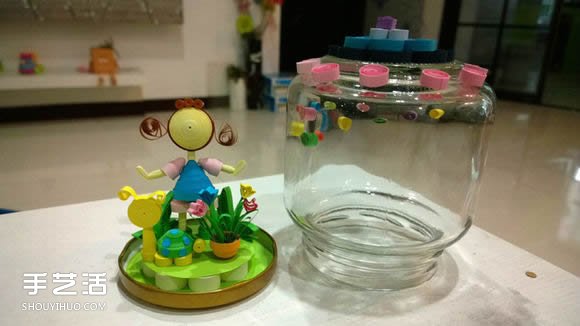 衍紙小手工藝品教程：小女孩的美麗私家花園 -  rpnrmr.com