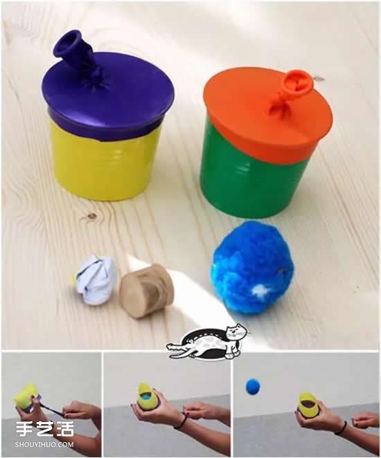 彈彈發(fā)射器手工小制作 幼兒彈射玩具制作圖片 -  rpnrmr.com