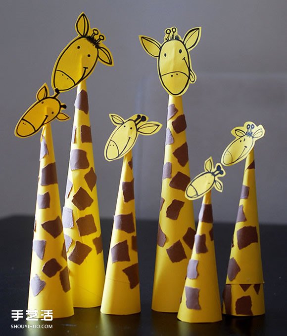 卡紙長頸鹿的制作方法 幼兒園長頸鹿手工制作 -  rpnrmr.com