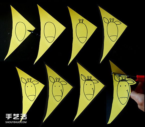 卡紙長頸鹿的制作方法 幼兒園長頸鹿手工制作 -  rpnrmr.com