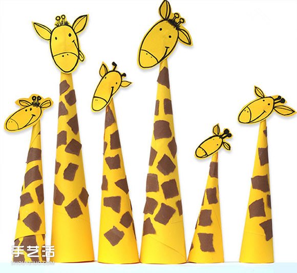 卡紙長頸鹿的制作方法 幼兒園長頸鹿手工制作 -  rpnrmr.com
