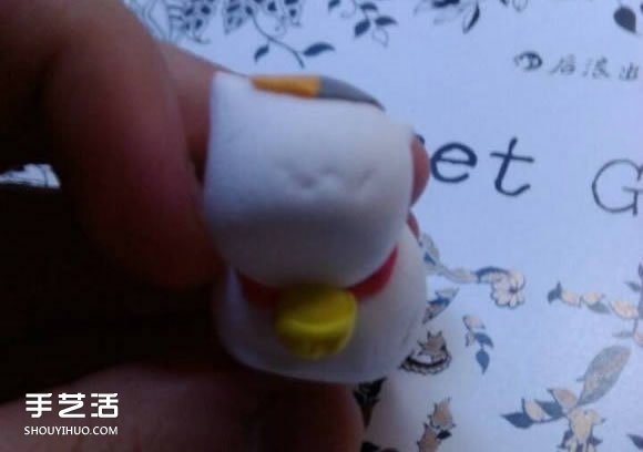 超輕粘土招財(cái)貓教程 找食的招財(cái)貓粘土DIY -  rpnrmr.com
