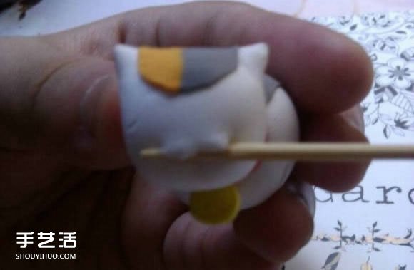 超輕粘土招財(cái)貓教程 找食的招財(cái)貓粘土DIY -  rpnrmr.com