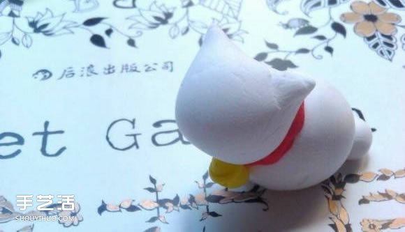 超輕粘土招財(cái)貓教程 找食的招財(cái)貓粘土DIY -  rpnrmr.com