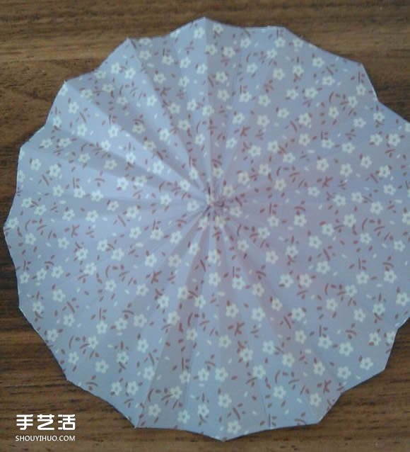 DIY油紙傘制作教程 迷你油紙傘的折疊圖解 -  rpnrmr.com