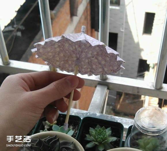 DIY油紙傘制作教程 迷你油紙傘的折疊圖解 -  rpnrmr.com
