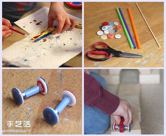 幼兒園小汽車制作方法 木夾子制作玩具小車 -  rpnrmr.com