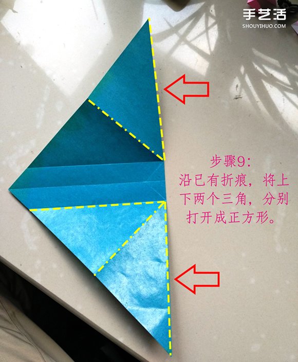 葉上之蛙折疊方法圖解 折紙葉子上的青蛙過程 -  rpnrmr.com