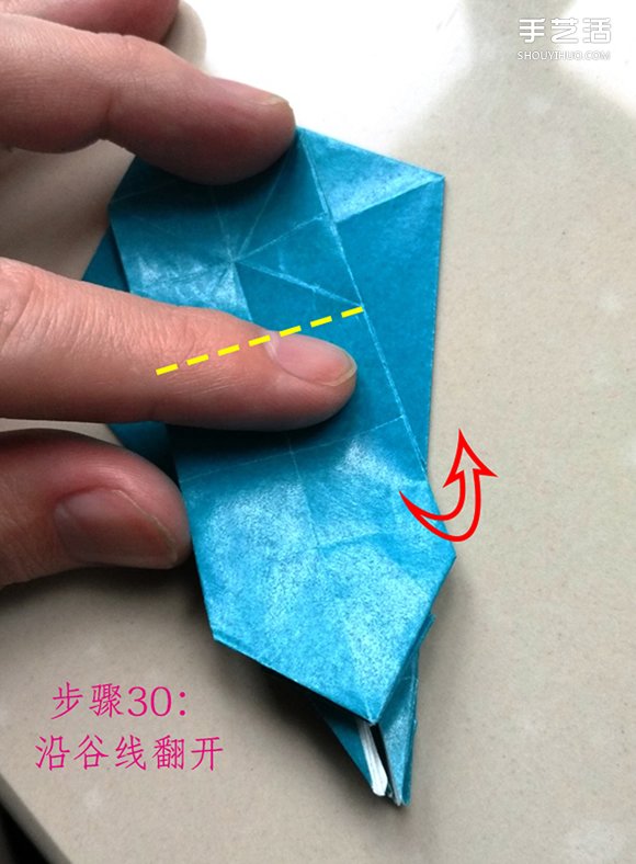 葉上之蛙折疊方法圖解 折紙葉子上的青蛙過程 -  rpnrmr.com
