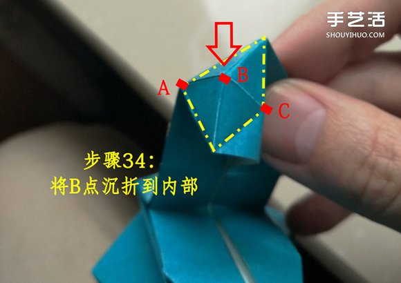 葉上之蛙折疊方法圖解 折紙葉子上的青蛙過程 -  rpnrmr.com