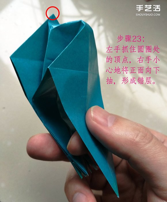 葉上之蛙折疊方法圖解 折紙葉子上的青蛙過程 -  rpnrmr.com