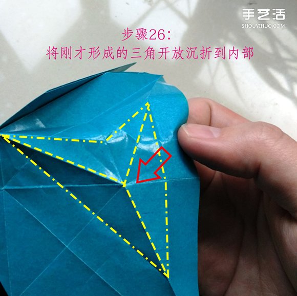 葉上之蛙折疊方法圖解 折紙葉子上的青蛙過程 -  rpnrmr.com