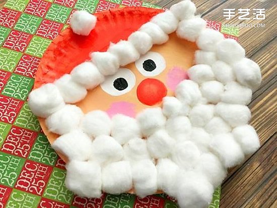 紙盤圣誕老人的做法 幼兒手工制作圣誕老人 -  rpnrmr.com