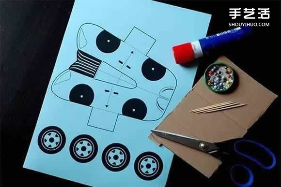 幼兒園卡通剪紙小汽車 卡紙簡單制作小汽車圖解 -  rpnrmr.com