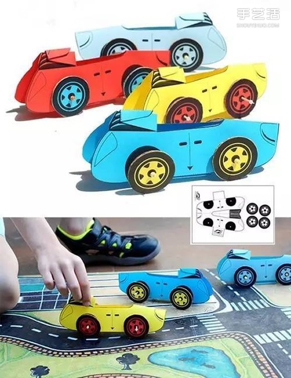 幼兒園卡通剪紙小汽車 卡紙簡單制作小汽車圖解 -  rpnrmr.com