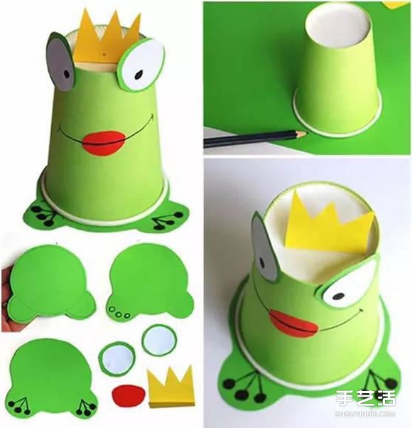 一次性紙杯手工制作青蛙 幼兒青蛙王子制作方法 -  rpnrmr.com