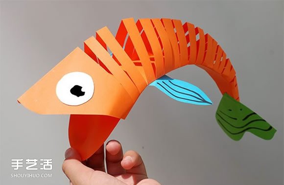 大嘴魚玩具的制作方法 簡單剪紙制作大嘴魚 -  rpnrmr.com