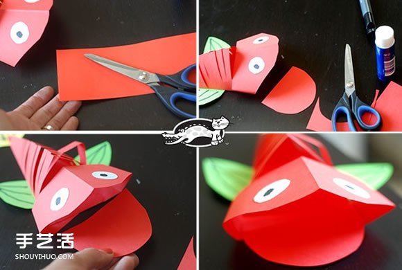 大嘴魚玩具的制作方法 簡單剪紙制作大嘴魚 -  rpnrmr.com
