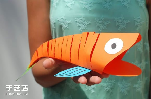 大嘴魚玩具的制作方法 簡單剪紙制作大嘴魚 -  rpnrmr.com
