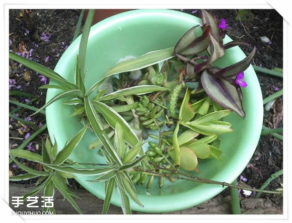 舊玩具手工改制花園里的“面包房”花盆架 -  rpnrmr.com