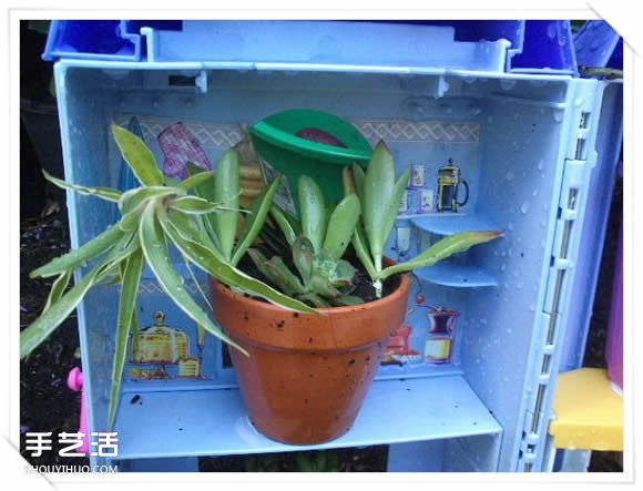 舊玩具手工改制花園里的“面包房”花盆架 -  rpnrmr.com