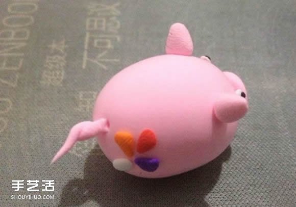超輕粘土小粉豬DIY圖解 手工粘土小豬的做法 -  rpnrmr.com