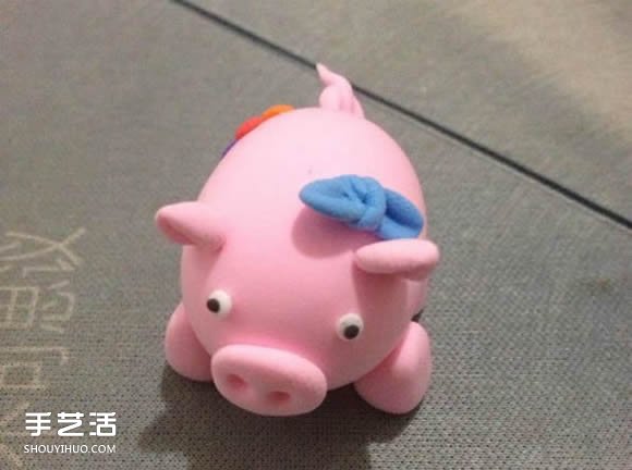 超輕粘土小粉豬DIY圖解 手工粘土小豬的做法 -  rpnrmr.com