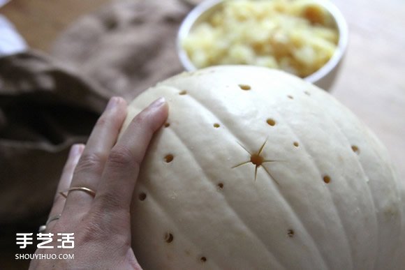 星空圖案南瓜燈雕刻 DIY制作星空南瓜燈教程 -  rpnrmr.com