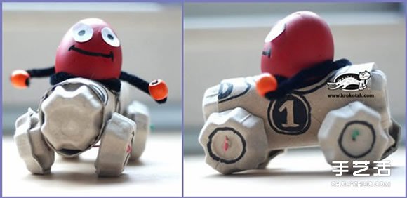卷紙筒和蛋托做汽車 幼兒小汽車制作廢物利用 -  rpnrmr.com