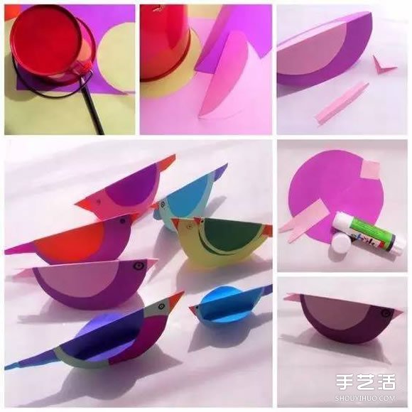 幼兒園手工制作小鳥 簡單立體卡紙小鳥的做法 -  rpnrmr.com