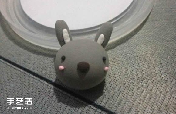 超輕粘土制作灰兔子 DIY萌兔子粘土手工教程 -  rpnrmr.com