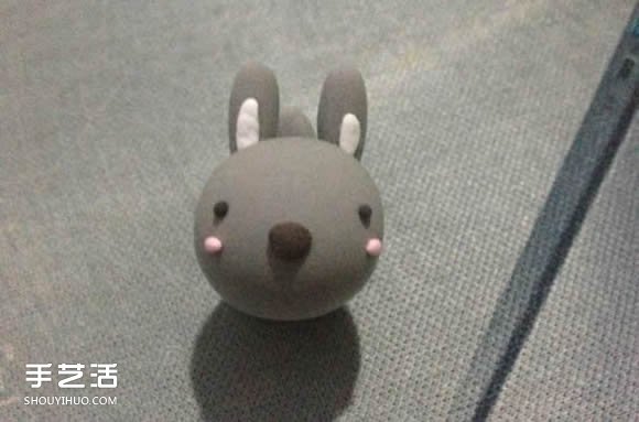 超輕粘土制作灰兔子 DIY萌兔子粘土手工教程 -  rpnrmr.com