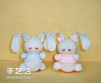 如何用襪子做兔子步驟 襪子娃娃兔子制作圖解 -  rpnrmr.com