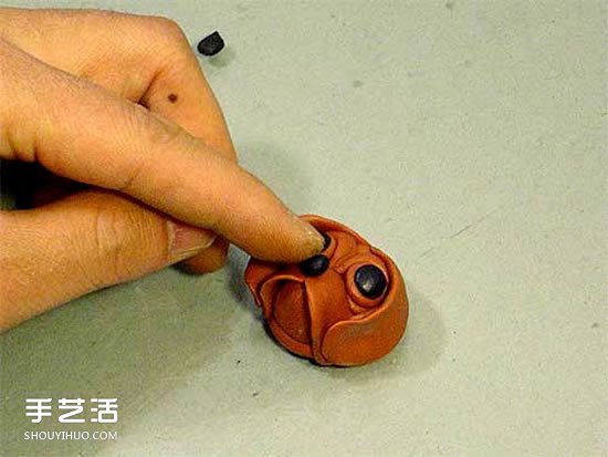 超輕粘土狗頭鑰匙扣DIY 手工自制粘土狗頭掛件 -  rpnrmr.com
