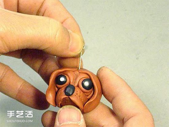 超輕粘土狗頭鑰匙扣DIY 手工自制粘土狗頭掛件 -  rpnrmr.com