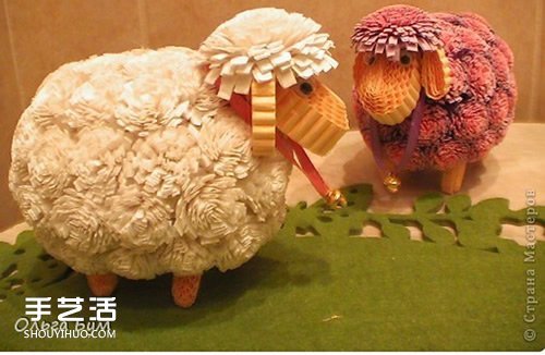 衍紙綿羊的制作方法 立體綿羊卷紙圖解教程 -  rpnrmr.com