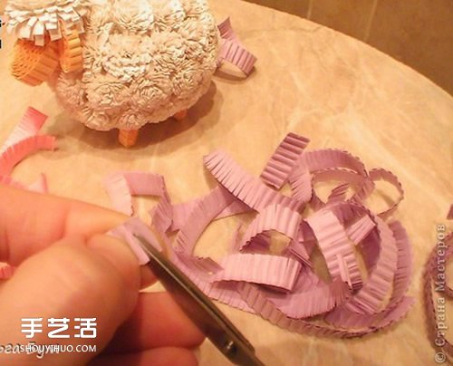 衍紙綿羊的制作方法 立體綿羊卷紙圖解教程 -  rpnrmr.com