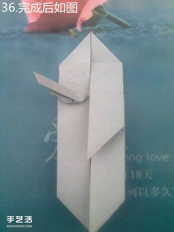 折紙思想者人物雕塑 沉思的人物折紙圖解 -  rpnrmr.com