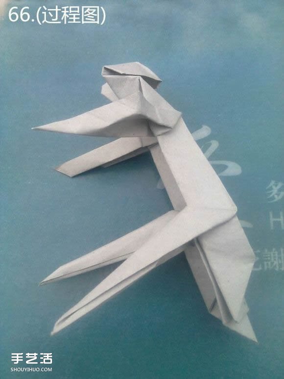 折紙思想者人物雕塑 沉思的人物折紙圖解 -  rpnrmr.com