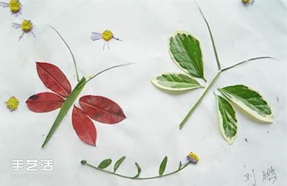 兒童樹葉貼畫動物圖片 動物的樹葉拼貼畫作品 -  rpnrmr.com